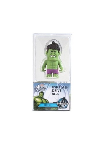 Tribe Marvel The Avengers Pendrive - Memoria USB Flash Drive 2.0, de goma, de 8 GB con llavero, diseño Hulk: Kiwiku.com: Informá