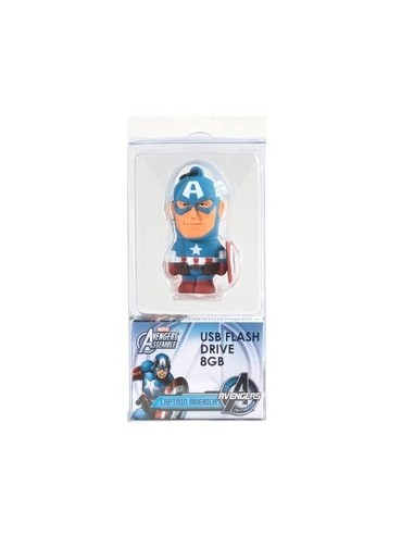 Tribe Marvel The Avengers - Memoria USB Flash Drive 2.0 de 8 GB con llavero, diseño Captain America: Kiwiku.com: Informática