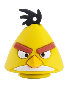 Memoria llavero usb 8gb emtec angry bird amarillo usb2.0