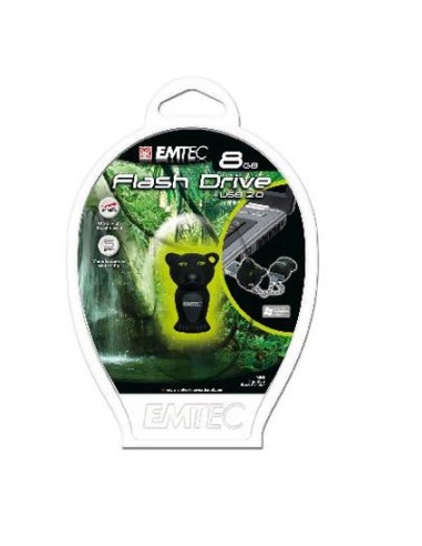 Memoria llavero usb 4gb emtec pantera usb2.0
