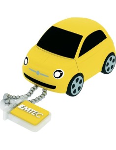 Pendrive 8gb usb2.0 emtec f100 fiat 500 amarillo