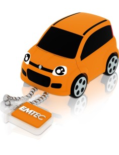 Pendrive 8gb usb2.0 emtec f102 fiat panda naranja