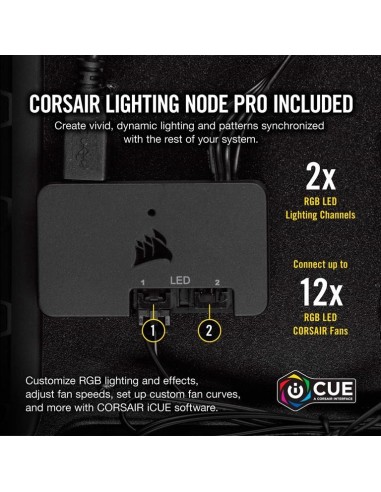 Ventilador caja corsair ll120 rgb 120mm dual light node CO-9050072-WW kiwiku.com