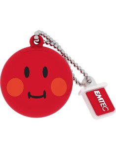 Pendrive 8gb usb2.0 emtec sw102 smileyworld rojo