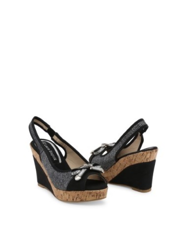 Cuñas - Laura Biagiotti 5605 - Negro Mujer 5605_NABUK_BLACK kiwiku.com