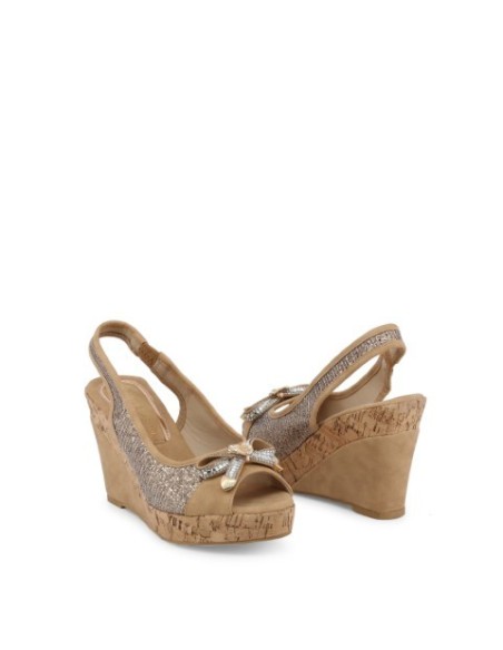 Cuñas - Laura Biagiotti 5605 - Marrón Mujer 5605_NABUK_SAND kiwiku.com