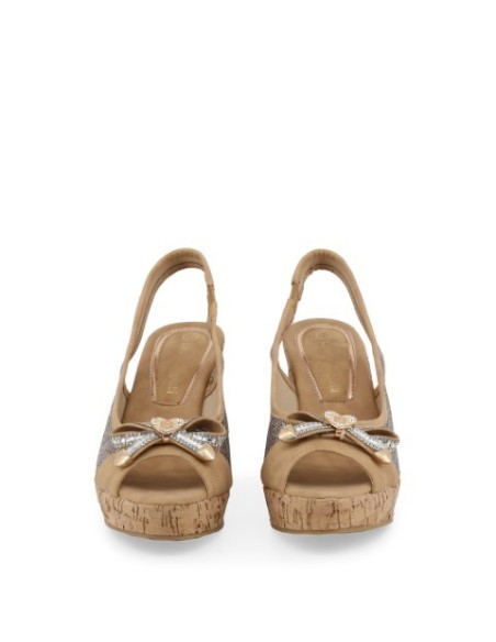 Cuñas - Laura Biagiotti 5605 - Marrón Mujer 5605_NABUK_SAND kiwiku.com