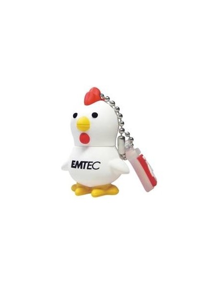 Memoria usb 3d llavero 8gb emtec granja m320 gallina