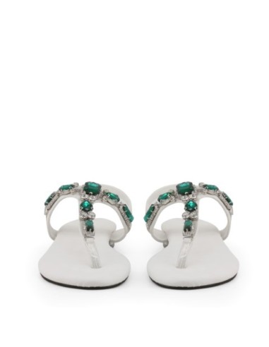 Sandalias - Laura Biagiotti 5567 - Blanco Mujer 5567_NABUK_WHITE kiwiku.com