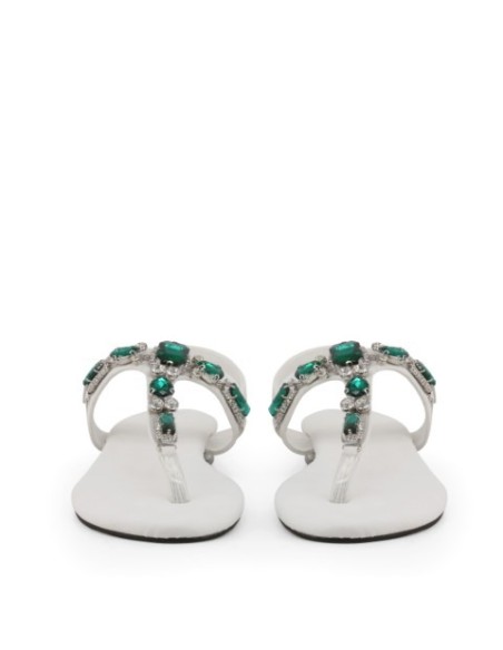 Sandalias - Laura Biagiotti 5567 - Blanco Mujer 5567_NABUK_WHITE kiwiku.com