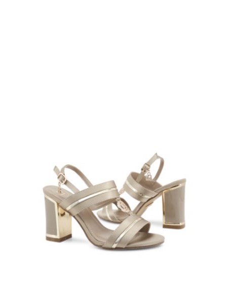 Sandalias - Laura Biagiotti 5518 - Marrón Mujer 5518_SATIN_BEIGE kiwiku.com