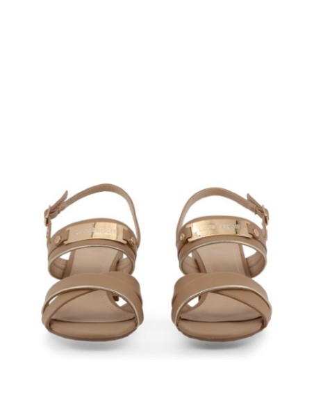 Sandalias - Laura Biagiotti 5509 - Marrón Mujer 5509_CALF_BEIGE kiwiku.com