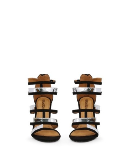 Sandalias - Arnaldo Toscani 1218017 - Negro Mujer 1218017_ARGENTO kiwiku.com