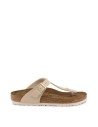 Sandalias - Birkenstock Gizeh 1013075 - Beige Mujer