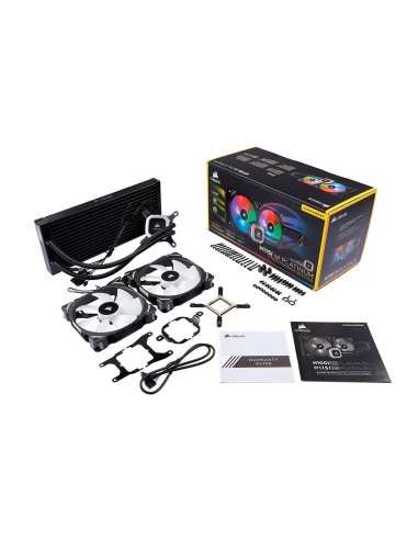 Ventilador cpu corsair cooling hydro series h115i platinum liquid cpu cooler cw-9060038-ww kiwiku.com