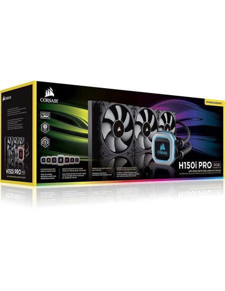 Ventilador cpu corsair cooling hydro series h150i pro liquid cpu cooler CW-9060031-WW kiwiku.com