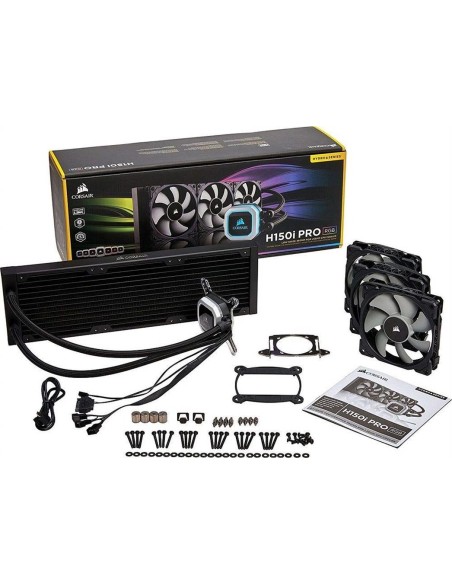 Ventilador cpu corsair cooling hydro series h150i pro liquid cpu cooler CW-9060031-WW kiwiku.com