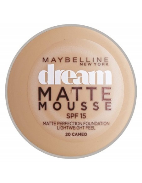 Maybelline dream matte- Base de maquillaje mousse 18ml - 020 cameo  kiwiku.com