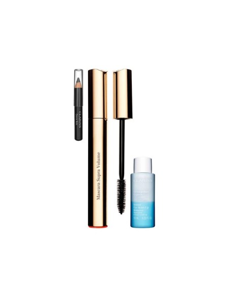 Mascara de pestañas- Clarins - Supra volume  8ml set 3 piezas 2018  kiwiku.com