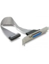 Conector Paralelo con soporte Delock 84300 de 0,22m - Color Gris
