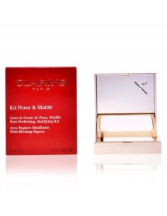 Clarins, Kit pores & polvos compactos+ papel matificante - 6g  kiwiku.com