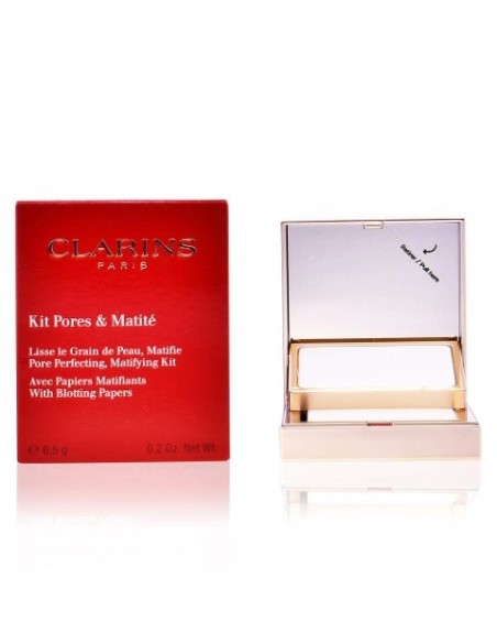 Clarins, Kit pores & polvos compactos+ papel matificante - 6g  kiwiku.com