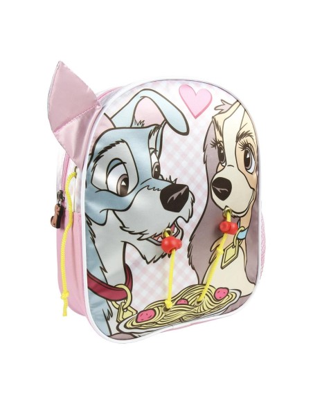 Mochila infantil personaje disney la dama y el vagabundo, Color Rosa 2100002464 kiwiku.com