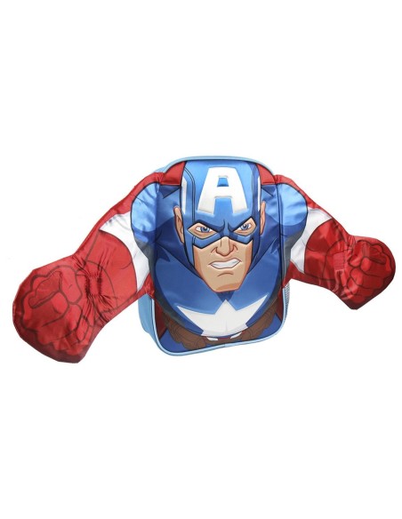 Mochila infantil personaje avengers capitan america, Color Azul 2100002469 kiwiku.com