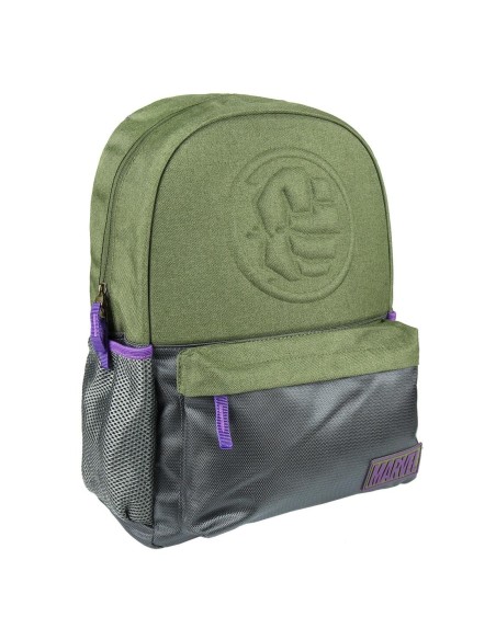 Mochila escolar instituto avengers hulk, Color Verde 2100002539 kiwiku.com