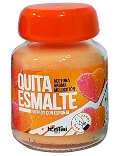 Katay Nails, Quitaesmalte Esponja Acetona Aroma Melocotón 75 ml  kiwiku.com
