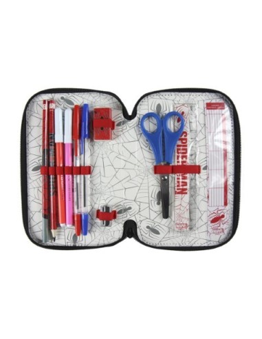 Plumier triple giotto premium spiderman, Color Rojo 2700000221 kiwiku.com