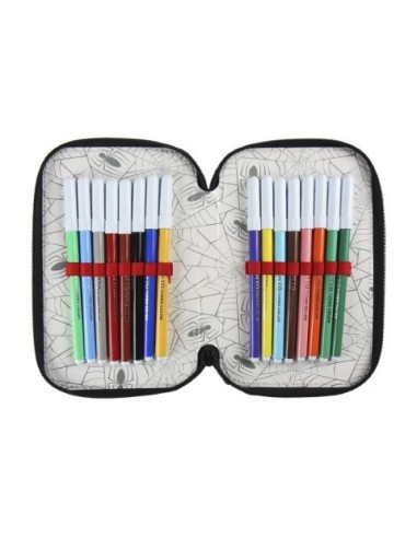 Plumier triple giotto premium spiderman, Color Rojo 2700000221 kiwiku.com