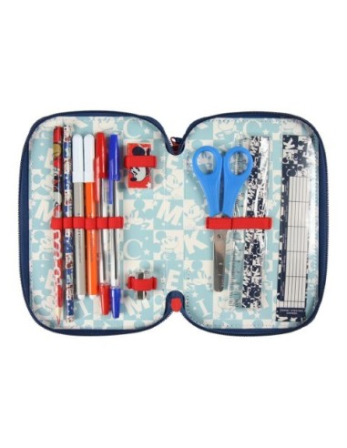 Plumier triple giotto premium mickey, Color Rojo 2100002487 kiwiku.com