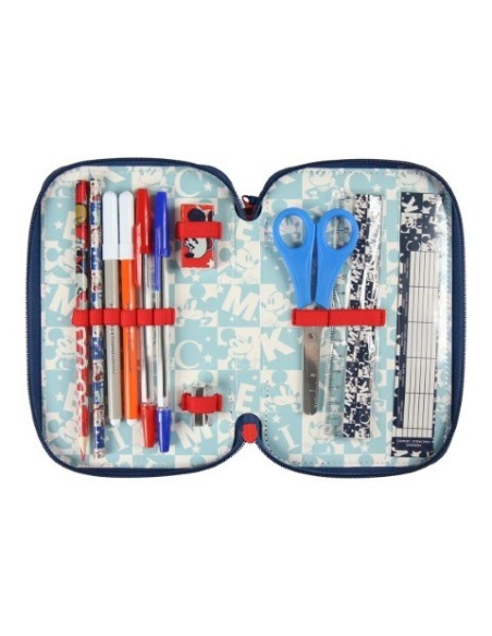 Plumier triple giotto premium mickey, Color Rojo 2100002487 kiwiku.com