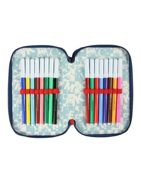 Plumier triple giotto premium mickey, Color Rojo 2100002487 kiwiku.com