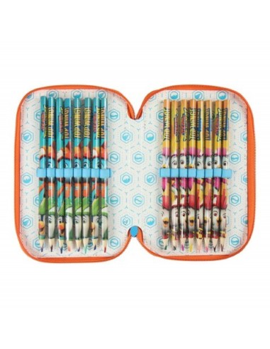Plumier triple giotto premium top wing, Color Azul 2100002489 kiwiku.com