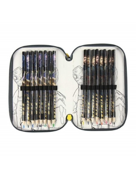 Plumier triple giotto premium avengers, Color Negra 2100002492 kiwiku.com