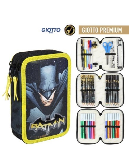 Plumier triple giotto premium batman, Color Gris 2100002493 kiwiku.com