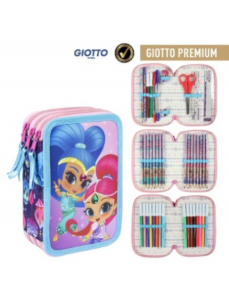 Plumier triple giotto premium shimmer and shine, Color Rosa 2100002498 kiwiku.com