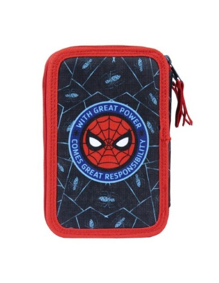 Plumier triple giotto spiderman, Color Azul 2100002503 kiwiku.com