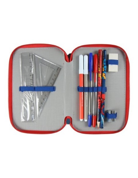Plumier triple giotto spiderman, Color Azul 2100002503 kiwiku.com