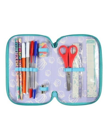 Plumier triple giotto premium princess la sirenita, Color Azul Turquesa 2100002496 kiwiku.com