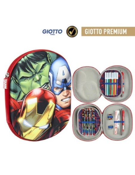 Plumier triple 3d avengers, Color Rojo 2100002515 kiwiku.com