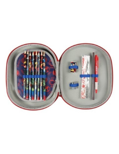 Plumier triple 3d avengers, Color Rojo 2100002515 kiwiku.com