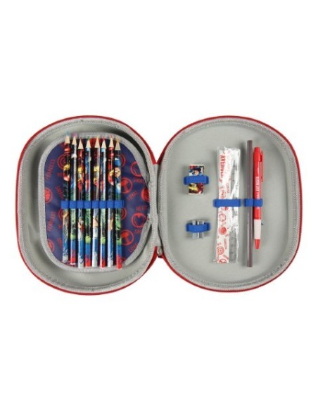 Plumier triple 3d avengers, Color Rojo 2100002515 kiwiku.com