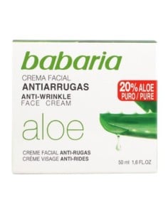 Crema Facial Antiarrugas BABARIA Aloe Vera 50 ml | Kiwiku