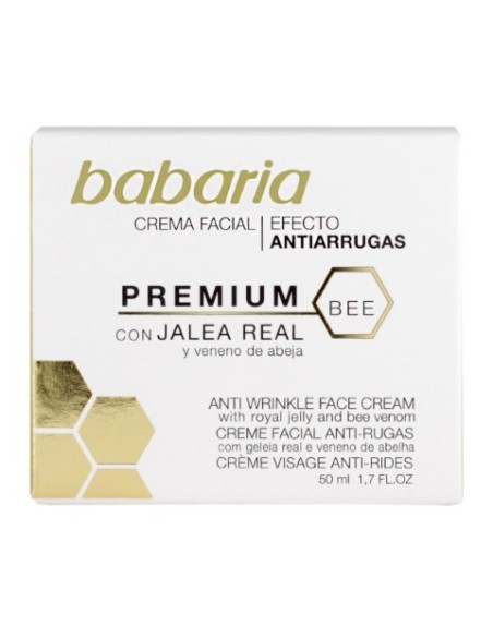 Babaria, Crema facial antiarrugas veneno de abejas 50ml  kiwiku.com