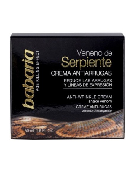 Babaria veneno de serpiente crema antiarrugas 50ml  kiwiku.com
