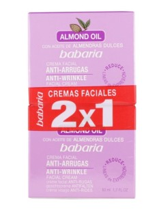 Babaria, Aceite Almendras Dulces Crema Facial Antiarrugas Lote 2   kiwiku.com