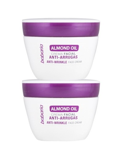 Babaria, Aceite Almendras Dulces Crema Facial Antiarrugas Lote 2   kiwiku.com
